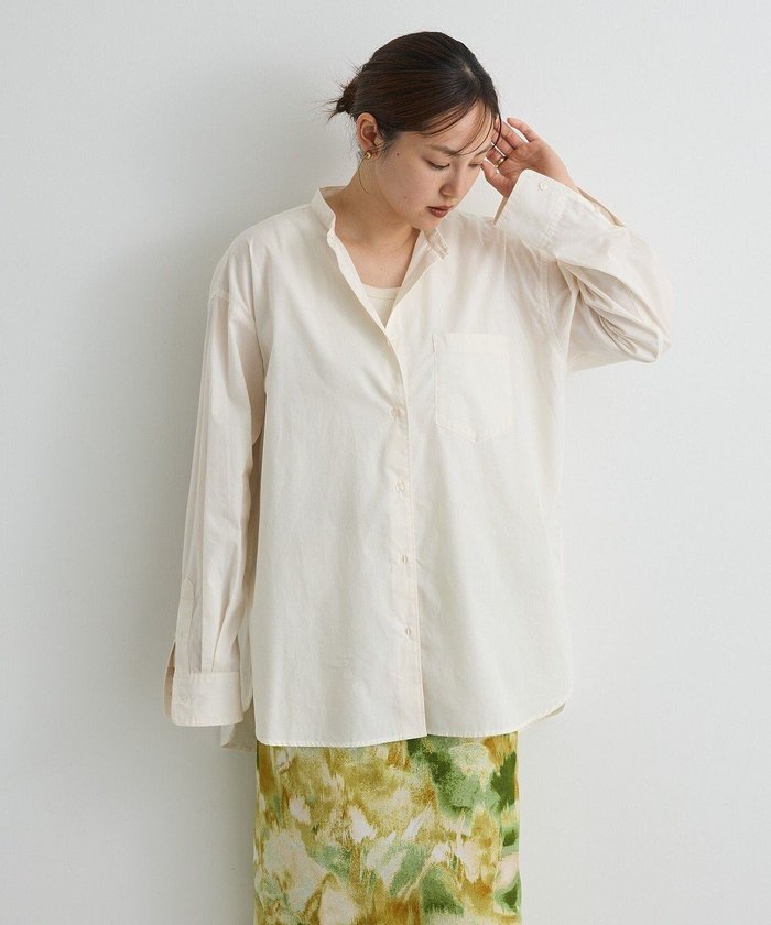 【クラフトスタンダードブティック/CRAFT STANDARD BOUTIQUE】のバンドカラーシャツ インテリア・キッズ・メンズ・レディースファッション・服の通販 founy(ファニー) https://founy.com/ ファッション Fashion レディースファッション Fashion for Women トップス・カットソー Cut & Sew Tops シャツ・ブラウス・オフィスカジュアル Elegant Blouses & Button-Ups サンダル Sandals, Summer Shoes ストライプ Stripe, Striped Pattern スラックス Slacks, Dress Pants タンク Tank Top, Sleeveless Top バランス Balance, Style Balance フラット Flat, Flat Shoes ポケット Pocket, Pocket Detail 羽織 Haori, Light Jacket 無地 Plain, Solid Color A/W・秋冬 Autumn/Winter おすすめ Recommended / Our Picks 夏 Summer 旅行 Travel ビジネス 仕事 通勤 Business / Work / Commuting |ID: prp329100004661195 ipo3291000000033730238