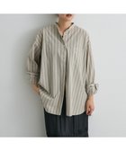 【クラフトスタンダードブティック/CRAFT STANDARD BOUTIQUE】のバンドカラーシャツ Stripe Beige|ID: prp329100004661195 ipo3291000000033730242