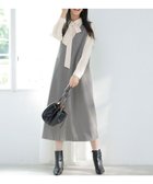 【エニィ スィス/any SiS】のビューティサーモ2WAYストレッチ ジャンパースカート グレーシャンブレー|ID: prp329100004661200 ipo3291000000034157252