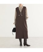 【グリーンパークス/Green Parks】のジャケット風ジャンパースカート Brown|ID: prp329100004661201 ipo3291000000033730267