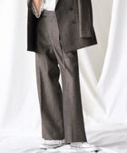 【23区/NIJYUSANKU】の【GOLD LABEL】ウールリネンツイル ワイドパンツ ダークブラウン系|ID: prp329100004661223 ipo3291000000033730362