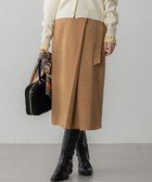 【23区/NIJYUSANKU】の【GOLD LABEL】スウェードタッチレザー ラップスカート キャメル系|ID: prp329100004661226 ipo3291000000033941022