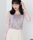 【アメリカンホリック/AMERICAN HOLIC】のニュアンス柄プリントシアープルオーバー Purple|ID: prp329100004661234 ipo3291000000035770846