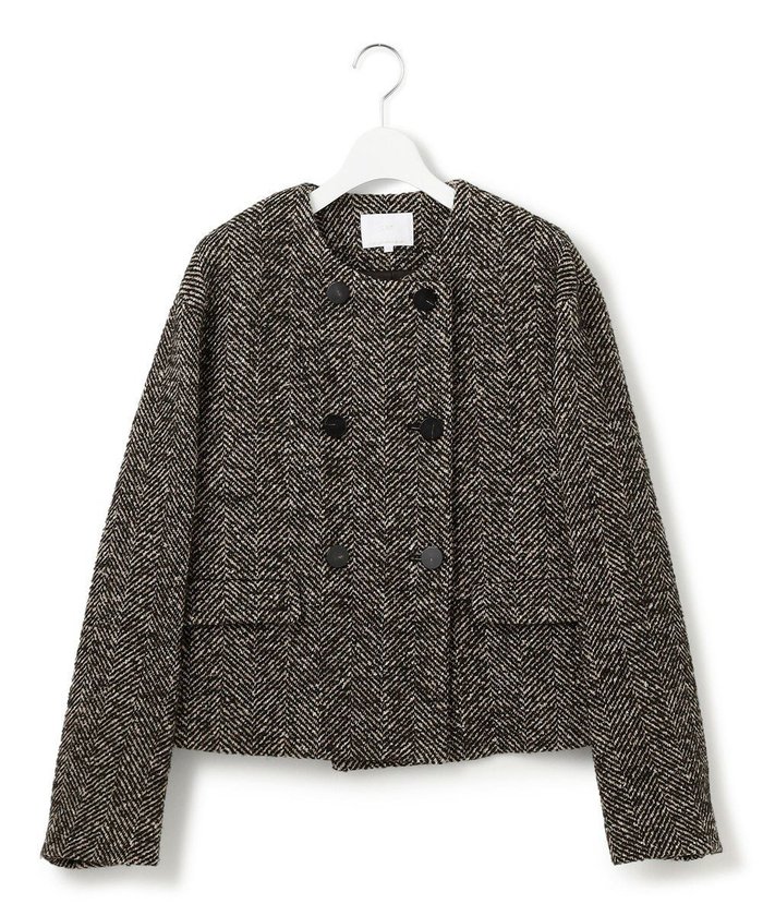 【23区/NIJYUSANKU】の【GOLD LABEL】MASTERLOOMヘリンボーンツイード ジャケット インテリア・キッズ・メンズ・レディースファッション・服の通販 founy(ファニー) https://founy.com/ ファッション Fashion レディースファッション Fashion for Women アウター Coat / Outerwear Collection レディースジャケット・軽アウター Jackets ノーカラージャケット / シンプル上品コーデ Collarless Jackets イタリア Italy コレクション Collection, Seasonal Line シンプル Simple, Minimal ジャケット Jacket, Outerwear スマート Smart, Elegant ダブル Double, Double-Breasted ツイード Twill, Twill Weave ミックス Mix, Mixed Style ランダム Random, Irregular ループ Loop, Loop Knit A/W・秋冬 Autumn/Winter 冬 Winter / This Winter 新作・新入荷 New Arrivals / New In 2025年 2025 2025-2026秋冬・A/W Autumn/Winter 2025–26 AW25–26 |ID: prp329100004661239 ipo3291000000033730410
