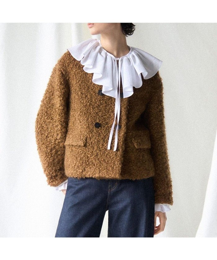 【23区/NIJYUSANKU】の【GOLD LABEL】COLOMBOモヘヤループ ジャケット インテリア・キッズ・メンズ・レディースファッション・服の通販 founy(ファニー) https://founy.com/ ファッション Fashion レディースファッション Fashion for Women アウター Coat / Outerwear Collection レディースジャケット・軽アウター Jackets ノーカラージャケット / シンプル上品コーデ Collarless Jackets イタリア Italy コレクション Collection, Seasonal Line シンプル Simple, Minimal ジャケット Jacket, Outerwear ストレッチ Stretch, Stretchy Fabric スマート Smart, Elegant ダブル Double, Double-Breasted ラグジュアリー Luxury, Elegant A/W・秋冬 Autumn/Winter 冬 Winter / This Winter 新作・新入荷 New Arrivals / New In エレガント 上品 Elegant 2025年 2025 2025-2026秋冬・A/W Autumn/Winter 2025–26 AW25–26 |ID: prp329100004661241 ipo3291000000033730417