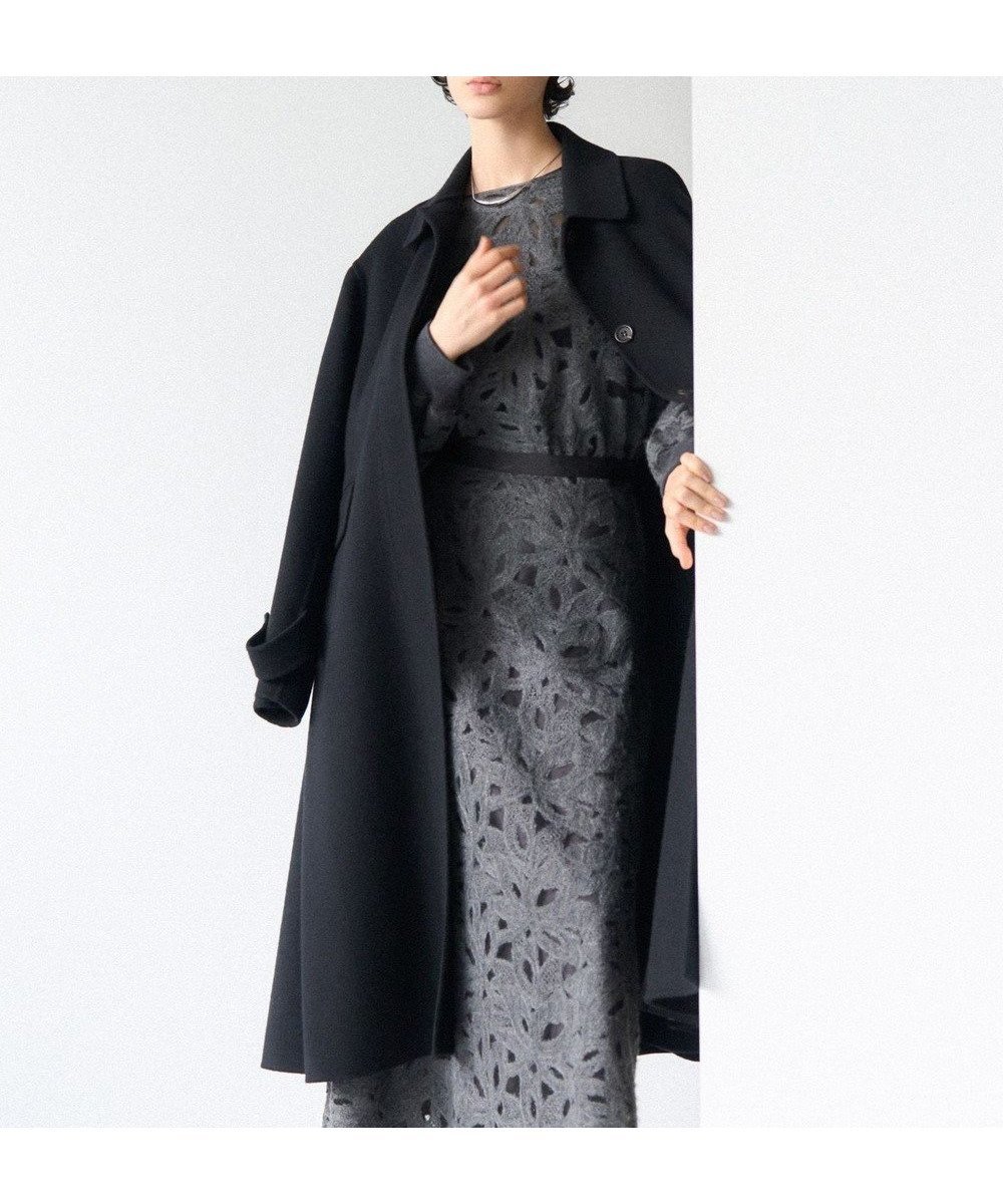 【23区/NIJYUSANKU】の【GOLD LABEL】ウールリバー ロングコート インテリア・キッズ・メンズ・レディースファッション・服の通販 founy(ファニー) 　ファッション　Fashion　レディースファッション　Fashion for Women　アウター　Coat / Outerwear Collection　コート・ロングコート・ピーコート　Long Coats, Peacoats & More　レディースジャケット・軽アウター　Jackets　コレクション　Collection, Seasonal Line　ショート　Short, Short Length　シンプル　Simple, Minimal　ジャケット　Jacket, Outerwear　スマート　Smart, Elegant　フレア　Flare, Flared　フロント　Front, Front Design　ロング　Long, Long-Length　A/W・秋冬　Autumn/Winter　冬　Winter / This Winter　2025年　2025　2025-2026秋冬・A/W　Autumn/Winter 2025–26 AW25–26　ブラック系|ID: prp329100004661244 ipo3291000000035813527