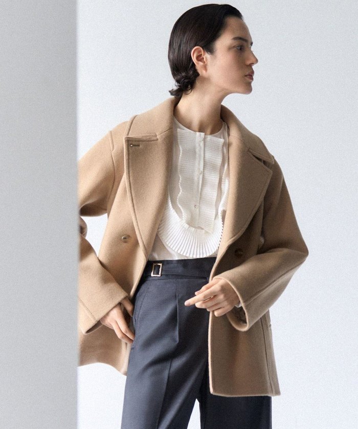 【23区/NIJYUSANKU】の【GOLD LABEL】ウールリバー Pコート インテリア・キッズ・メンズ・レディースファッション・服の通販 founy(ファニー) https://founy.com/ ファッション Fashion レディースファッション Fashion for Women アウター Coat / Outerwear Collection コート・ロングコート・ピーコート Long Coats, Peacoats & More レディースジャケット・軽アウター Jackets Pコート Pea Coats コレクション Collection, Seasonal Line ショート Short, Short Length シンプル Simple, Minimal ジャケット Jacket, Outerwear スマート Smart, Elegant ダブル Double, Double-Breasted 防寒 Cold Protection, Winter-Ready A/W・秋冬 Autumn/Winter 冬 Winter / This Winter 新作・新入荷 New Arrivals / New In 2025年 2025 2025-2026秋冬・A/W Autumn/Winter 2025–26 AW25–26 |ID: prp329100004661246 ipo3291000000033730443