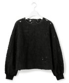【23区/NIJYUSANKU】の【GOLD LABEL】チュールヘアリーエンブロイダリー ブラウス ブラック系|ID: prp329100004661249 ipo3291000000033730460