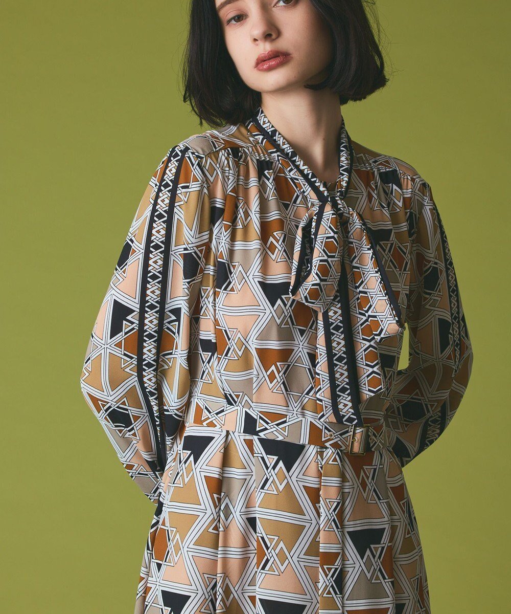 【グレース コンチネンタル/GRACE CONTINENTAL】のキカボウタイドレス 人気、トレンドファッション・服の通販 founy(ファニー) 　ファッション　Fashion　レディースファッション　Fashion for Women　ワンピース　Dresses　フォーマル・パーティードレス・結婚式用ドレス　Elegant & Casual Dresses　エレガント 上品　Elegant　ジョーゼット　Georgette, Semi-Sheer Fabric　パターン　Pattern, Design Print　モダン　Modern, Contemporary　新作・新入荷　New Arrivals / New In　 other-1|ID: prp329100004661290 ipo3291000000033730603