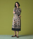 【グレース コンチネンタル/GRACE CONTINENTAL】のキカボウタイドレス 人気、トレンドファッション・服の通販 founy(ファニー) ファッション Fashion レディースファッション Fashion for Women ワンピース Dresses フォーマル・パーティードレス・結婚式用ドレス Elegant & Casual Dresses エレガント 上品 Elegant ジョーゼット Georgette, Semi-Sheer Fabric パターン Pattern, Design Print モダン Modern, Contemporary thumbnail ベージュ|ID: prp329100004661290 ipo3291000000033832833