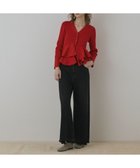【グレース コンチネンタル/GRACE CONTINENTAL】のペプラムニットカーディガン レッド|ID: prp329100004661297 ipo3291000000033730641