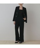 【グレース コンチネンタル/GRACE CONTINENTAL】のパールボタンノーカラージャケット ブラック|ID: prp329100004661301 ipo3291000000033730656