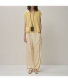 【エイトン/ATON】のSILK SUEDE タックイージーパンツ YELLOW|ID: prp329100004661302 ipo3291000000033730658