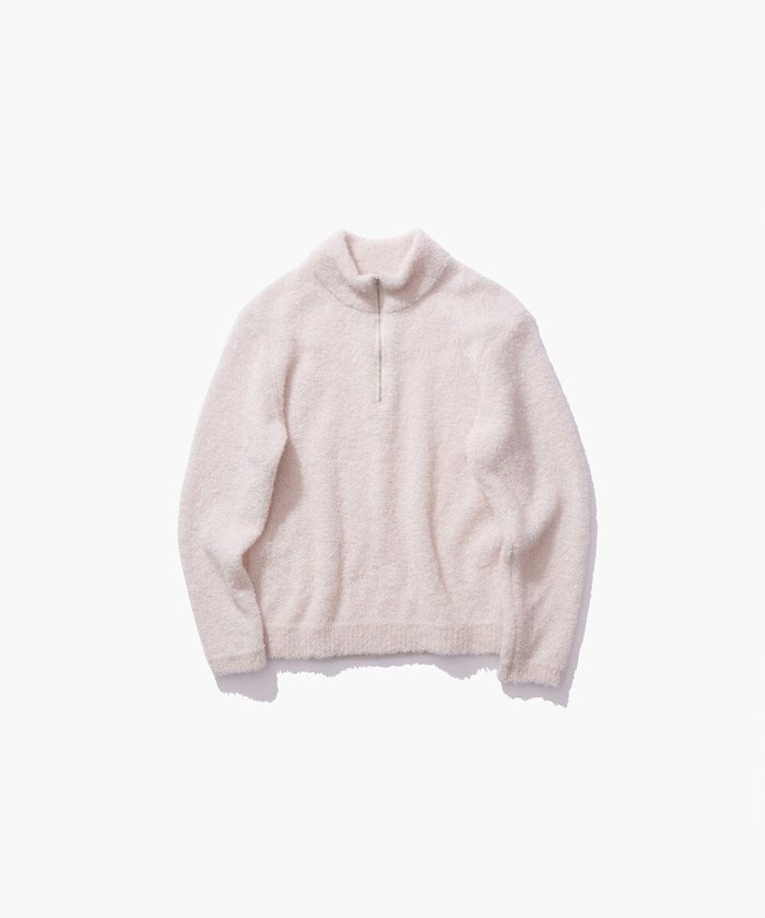 【エイトン/ATON】のKID MOHAIR LOOP ハーフジップセーター インテリア・キッズ・メンズ・レディースファッション・服の通販 founy(ファニー) https://founy.com/ ファッション Fashion レディースファッション Fashion for Women トップス・カットソー Cut & Sew Tops ニット Knit Tops & Sweaters 新作・新入荷 New Arrivals / New In スウェット / スエット Sweatshirt, Sweatwear ストレート Straight, Straight Cut セーター Sweater, Knitwear ベスト Vest, Waistcoat ループ Loop, Loop Knit A/W・秋冬 Autumn/Winter |ID: prp329100004661313 ipo3291000000033730692
