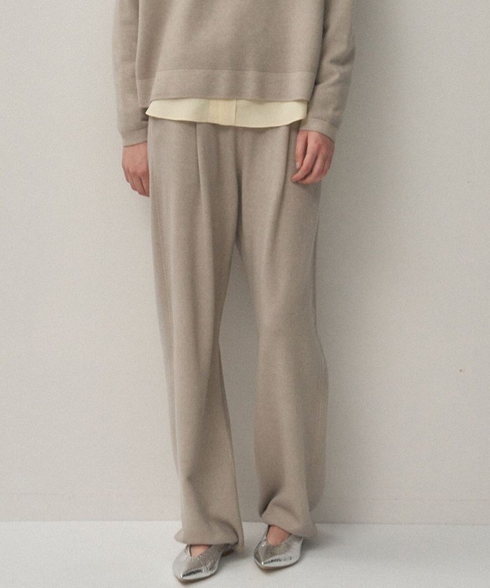 【エイトン/ATON】のVINTAGE KNIT イージーストレートパンツ インテリア・キッズ・メンズ・レディースファッション・服の通販 founy(ファニー) https://founy.com/ ファッション Fashion レディースファッション Fashion for Women パンツ Pants & Trousers ダウン Down, Puffer デニム Denim, Jeans Material ワイド Wide, Wide Fit A/W・秋冬 Autumn/Winter 新作・新入荷 New Arrivals / New In |ID: prp329100004661315 ipo3291000000033730701