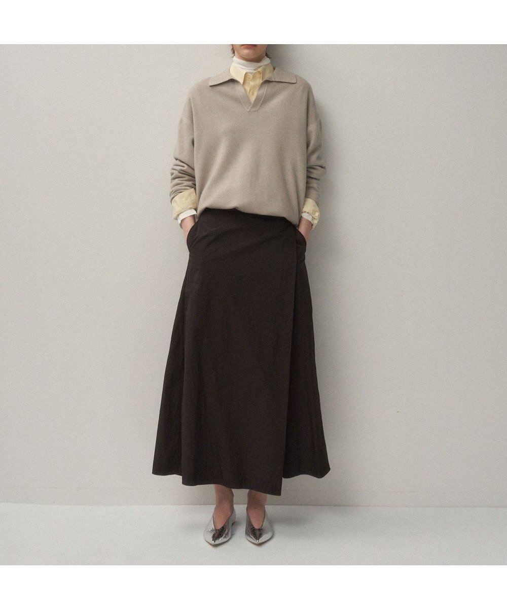 【エイトン/ATON】のVINTAGE KNIT スキッパーポロセーター インテリア・キッズ・メンズ・レディースファッション・服の通販 founy(ファニー) 　ファッション　Fashion　レディースファッション　Fashion for Women　トップス・カットソー　Cut & Sew Tops　ニット　Knit Tops & Sweaters　新作・新入荷　New Arrivals / New In　セーター　Sweater, Knitwear　ダウン　Down, Puffer　ブラウジング　Blouson Silhouette, Cinched Waist　ボトム　Bottoms, Lower Wear　A/W・秋冬　Autumn/Winter　BEIGE|ID: prp329100004661321 ipo3291000000033730723