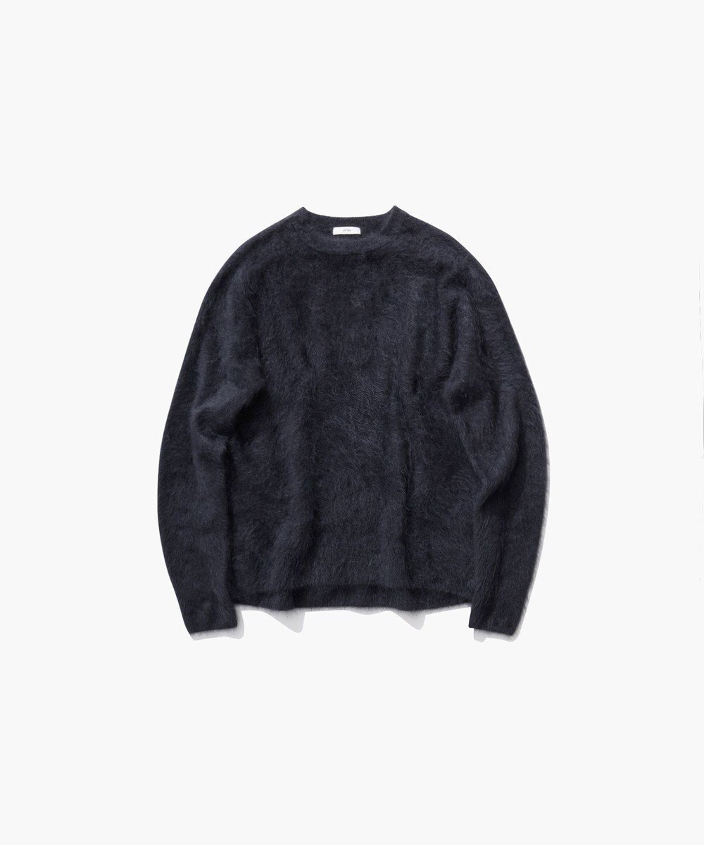 【エイトン/ATON】のROYAL CASHMERE FUR クルーネックセーター インテリア・キッズ・メンズ・レディースファッション・服の通販 founy(ファニー) 　ファッション　Fashion　レディースファッション　Fashion for Women　トップス・カットソー　Cut & Sew Tops　ニット　Knit Tops & Sweaters　カーディガン　Cardigan, Knitwear　セーター　Sweater, Knitwear　ホールガーメント　WholeGarment, Seamless Knit　マニッシュ　Mannish, Boyish　レギュラー　Regular, Standard Fit　A/W・秋冬　Autumn/Winter　新作・新入荷　New Arrivals / New In　CHARCOAL GRAY|ID: prp329100004661330 ipo3291000000033730764