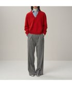 【エイトン/ATON】のMERINO COLLEGE KNIT Vネックセーター RED|ID: prp329100004661337 ipo3291000000033730792