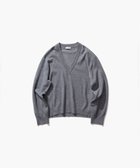 【エイトン/ATON】のMERINO COLLEGE KNIT Vネックセーター GRAY|ID: prp329100004661337 ipo3291000000033730797