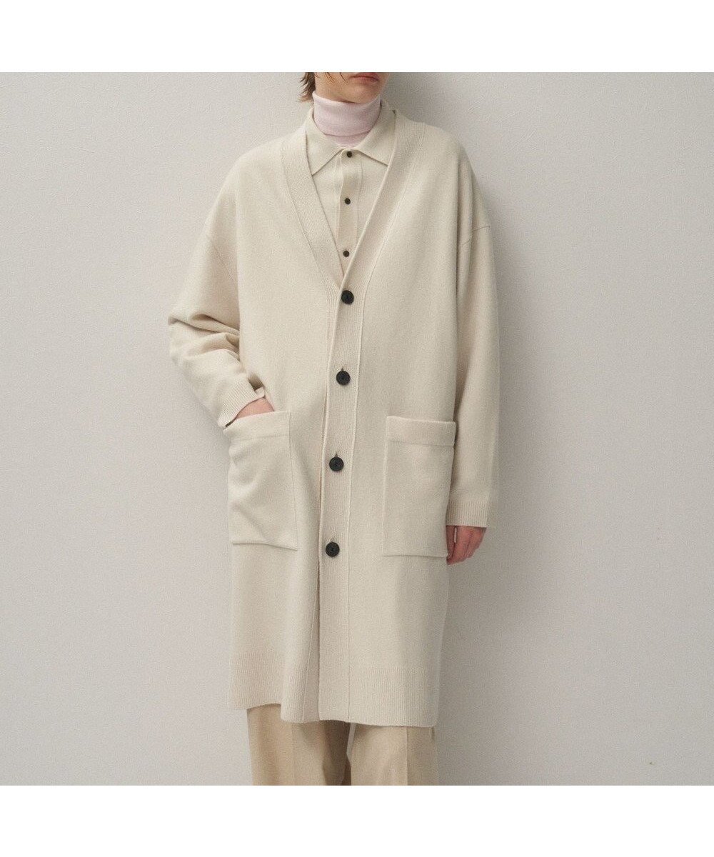 【エイトン/ATON】のMERINO COLLEGE KNIT オーバーサイズカーディガン 人気、トレンドファッション・服の通販 founy(ファニー) 　ファッション　Fashion　レディースファッション　Fashion for Women　トップス・カットソー　Cut & Sew Tops　ニット　Knit Tops & Sweaters　カーディガン・羽織り　Layered Style Cardigans　新作・新入荷　New Arrivals / New In　カーディガン　Cardigan, Knitwear　セーター　Sweater, Knitwear　パターン　Pattern, Design Print　プリント　Print, Printed Pattern　冬　Winter / This Winter　定番　Standard, Basic Item　A/W・秋冬　Autumn/Winter　 other-1|ID: prp329100004661341 ipo3291000000033730804