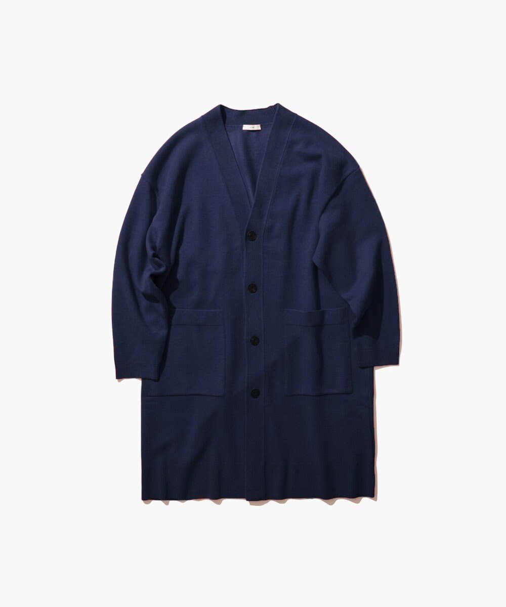【エイトン/ATON】のMERINO COLLEGE KNIT オーバーサイズカーディガン インテリア・キッズ・メンズ・レディースファッション・服の通販 founy(ファニー) 　ファッション　Fashion　レディースファッション　Fashion for Women　トップス・カットソー　Cut & Sew Tops　ニット　Knit Tops & Sweaters　カーディガン・羽織り　Layered Style Cardigans　新作・新入荷　New Arrivals / New In　カーディガン　Cardigan, Knitwear　セーター　Sweater, Knitwear　パターン　Pattern, Design Print　プリント　Print, Printed Pattern　冬　Winter / This Winter　定番　Standard, Basic Item　A/W・秋冬　Autumn/Winter　NAVY|ID: prp329100004661341 ipo3291000000033730807