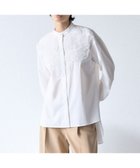 【23区/NIJYUSANKU】の【GOLD LABEL】ライトタフタ チュール刺繍 シャツ ホワイト系|ID: prp329100004661358 ipo3291000000033730873