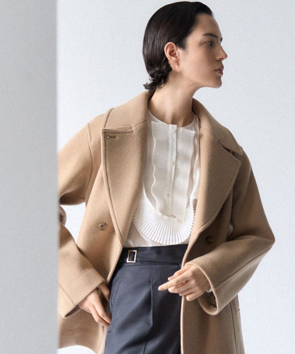 【23区/NIJYUSANKU】の【GOLD LABEL】トリアセテートオーガンジー プリーツブラウス 人気、トレンドファッション・服の通販 founy(ファニー) 　ファッション　Fashion　レディースファッション　Fashion for Women　トップス・カットソー　Cut & Sew Tops　シャツ・ブラウス・オフィスカジュアル　Elegant Blouses & Button-Ups　オーガンジー　Organza Fabric　クロップド　Cropped, Short Length　コレクション　Collection, Seasonal Line　シアー　Sheer, See-Through　シンプル　Simple, Minimal　ジャケット　Jacket, Outerwear　スマート　Smart, Elegant　フリル　Frill, Ruffle　プリーツ　Pleats, Pleated　A/W・秋冬　Autumn/Winter　冬　Winter / This Winter　エレガント 上品　Elegant　2025年　2025　2025-2026秋冬・A/W　Autumn/Winter 2025–26 AW25–26　 other-1|ID: prp329100004661372 ipo3291000000033730916