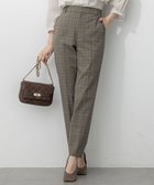 【23区/NIJYUSANKU】の【洗える】ドライ2WAYストレッチ チェック テーパード パンツ ブラウンチェック|ID: prp329100004661524 ipo3291000000034189538