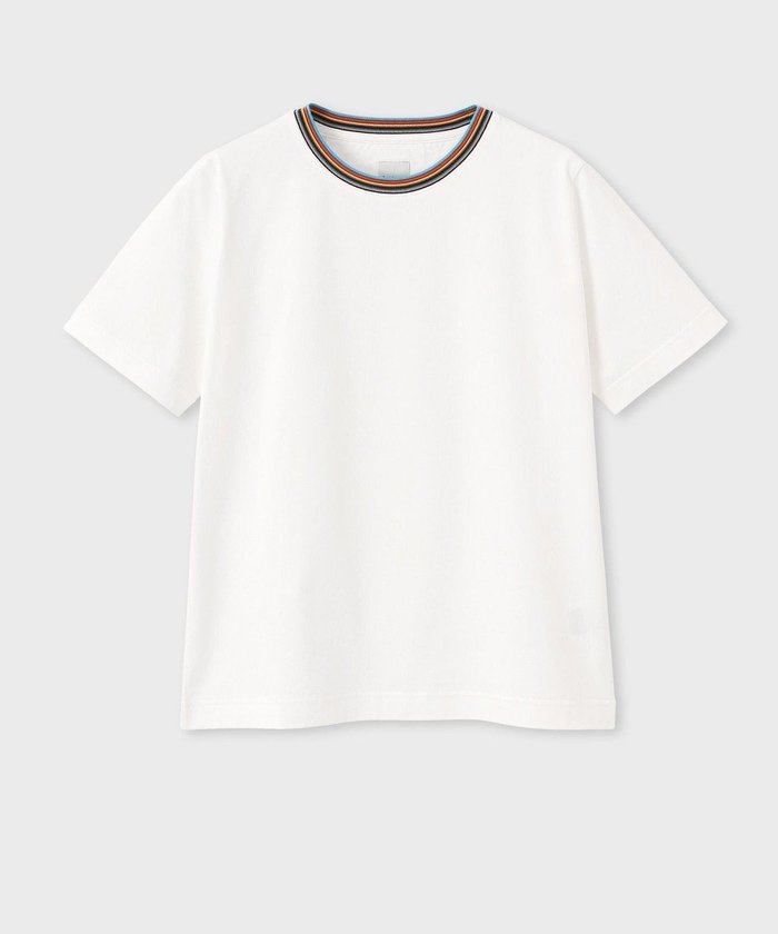 【ポール スミス/Paul Smith】のSignature Stripe 半袖Tシャツ インテリア・キッズ・メンズ・レディースファッション・服の通販 founy(ファニー) https://founy.com/ ファッション Fashion レディースファッション Fashion for Women トップス・カットソー Cut & Sew Tops シャツ・ブラウス・オフィスカジュアル Elegant Blouses & Button-Ups ロングTシャツ・Tシャツ Longline T-Shirts & Tees カットソー・ベーシックTシャツ Cut-and-Sewn Tops / Stretch Tees & Basics おすすめ Recommended / Our Picks インナー Innerwear カットソー Cut and Sewn Top ギフト プレゼント Gift / Present シルケット Silket, Silky Cotton シンプル Simple, Minimal ジャケット Jacket, Outerwear ベーシック Basic, Essential エレガント 上品 Elegant 半袖 Short Sleeve, Half Sleeve 夏 Summer S/S・春夏 SS, Spring/Summer, Warm Season A/W・秋冬 Autumn/Winter |ID: prp329100004661537 ipo3291000000033731459