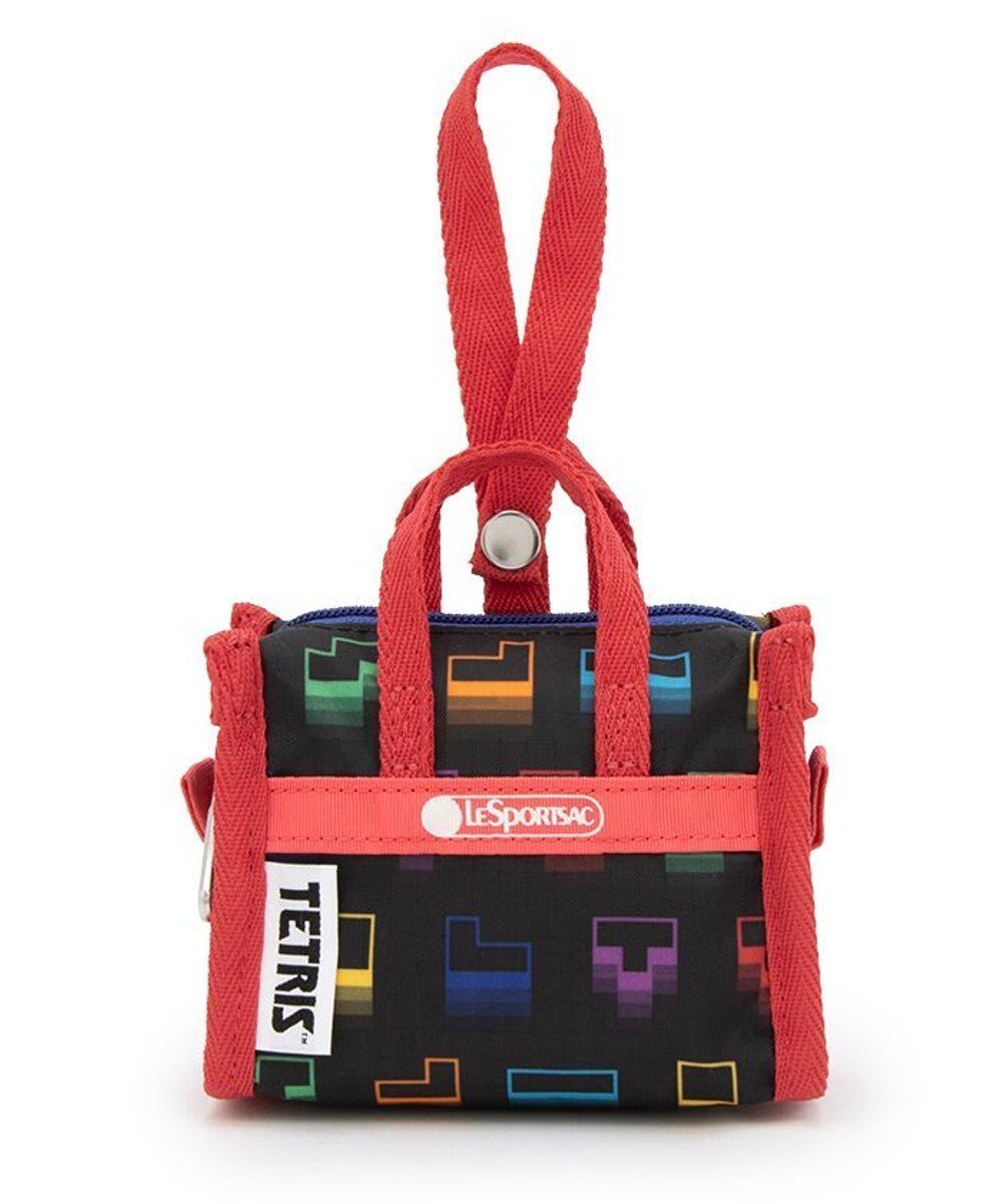 【レスポートサック/LeSportsac】のMICRO WEEKENDER CHARM/テトリスフォーリングブロックス/ピンク インテリア・キッズ・メンズ・レディースファッション・服の通販 founy(ファニー) 　ファッション　Fashion　レディースファッション　Fashion for Women　ミニ財布・二つ折り財布　Wallets & Card Cases　カラフル　Colorful Design　キーホルダー　Keychain, Key Holder　財布　Wallet, Purse　チャーム　Charm, Pendant　ブロック　Block, Solid Block Pattern　プリント　Print, Printed Pattern　ボストン　Boston　リップ　Lip, Lip Motif　テトリスフォーリングブロックス/ピンク|ID: prp329100004661609 ipo3291000000033731681