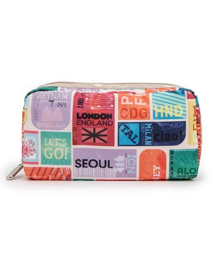 【レスポートサック/LeSportsac】のRECTANGULAR COSMETIC/トラベルタグズ インテリア・キッズ・メンズ・レディースファッション・服の通販 founy(ファニー) https://founy.com/ ファッション Fashion レディースファッション Fashion for Women ミニ財布・二つ折り財布 Wallets & Card Cases ポーチ&ミニバッグ Pouches & Mini Bags カラフル Colorful Design スクエア Square, Square Shape ポケット Pocket, Pocket Detail ポーチ Pouch, Small Case 旅行 Travel 財布 Wallet, Purse |ID: prp329100004661653 ipo3291000000033731817
