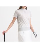 【23区 ゴルフ/NIJYUSANKU GOLF】の【WOMEN】AIR TOOLライト モックネックシャツ 接触冷感 UVケア 高通気 ひんやり冷感効果 ライトグレー系|ID: prp329100004661671 ipo3291000000033731878