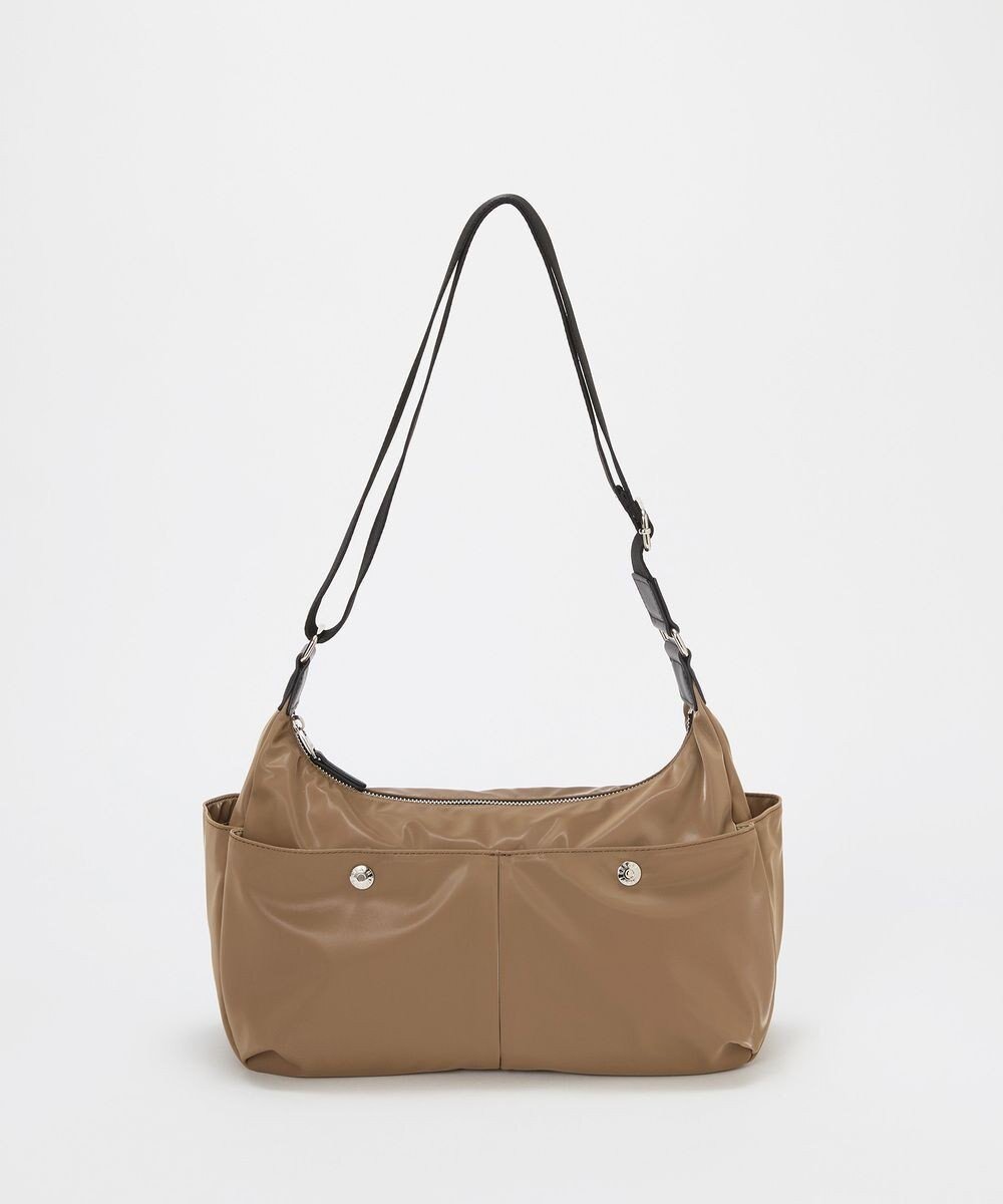 【トプカピ/TOPKAPI】の【Breath TOPKAPI】【軽量430g】Train 防水ポリエステル ワイド ショルダーバッグ インテリア・キッズ・メンズ・レディースファッション・服の通販 founy(ファニー) ファッション Fashion レディースファッション Fashion for Women バッグ Bags 旅行 Travel スマート Smart, Elegant ポケット Pocket, Pocket Detail メタル Metal, Metal Parts ワイド Wide, Wide Fit 軽量 Lightweight, Ultra Light ブラウン|ID: prp329100004661939 ipo3291000000033732873