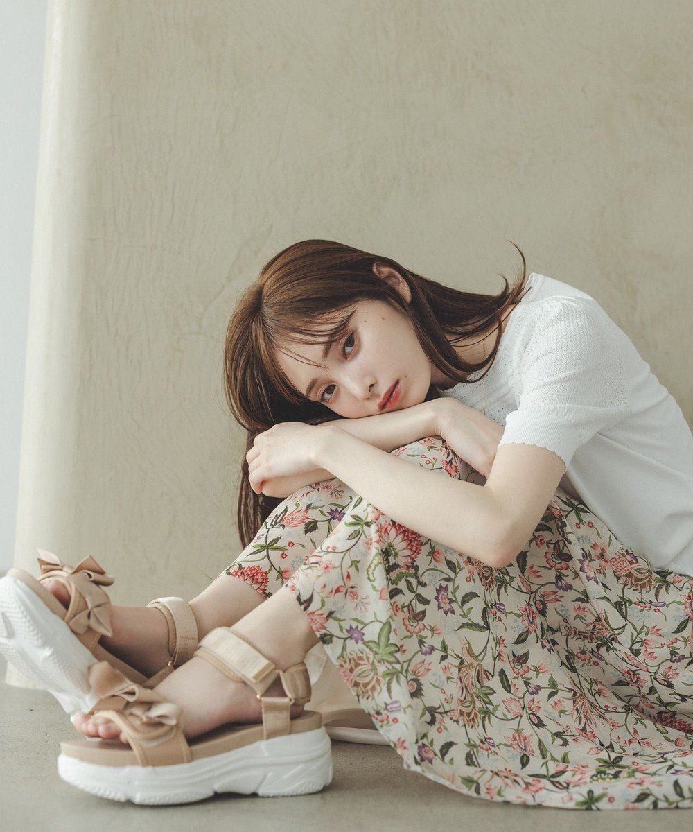 【トッカ/TOCCA】の【消臭】CHARM FIELD スカート インテリア・キッズ・メンズ・レディースファッション・服の通販 founy(ファニー) 　ファッション　Fashion　レディースファッション　Fashion for Women　スカート　Skirts　エアリー　Airy Texture　カットソー　Cut and Sewn Top　ギャザー　Gathered, Ruffled　シフォン　Chiffon, Lightweight Fabric　チャーム　Charm, Pendant　ドレス　Dress, One-Piece　フィット　Fit, Slim Fit　プリント　Print, Printed Pattern　ロマンティック　Romantic, Feminine Style　エレガント 上品　Elegant　夏　Summer　春　Spring　S/S・春夏　SS, Spring/Summer, Warm Season　アイボリー系5|ID: prp329100004661948 ipo3291000000035710235