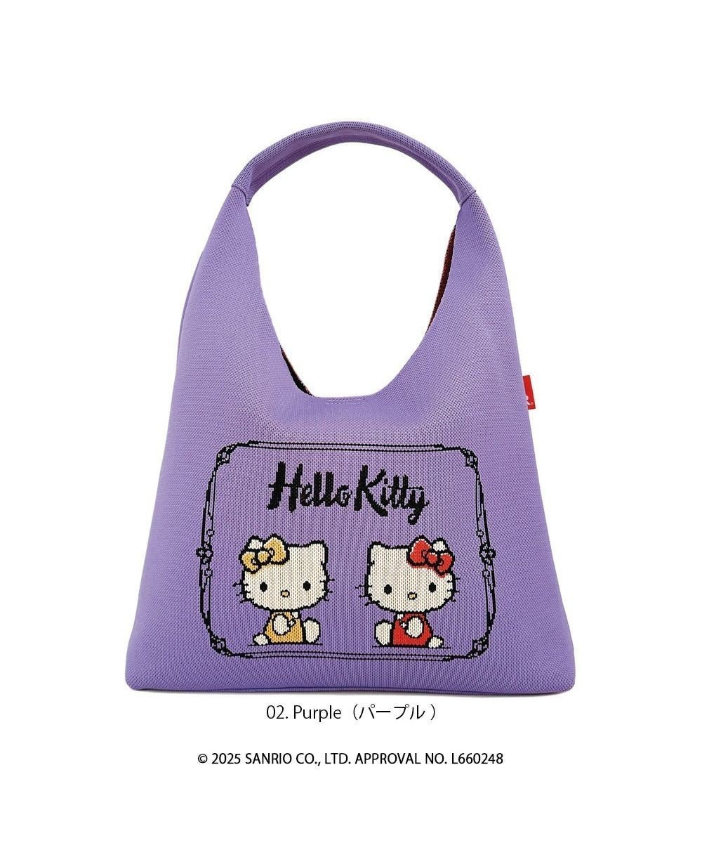 【ルートート/ROOTOTE】の8489【A4サイズ収納】IP.ラウンド.ニット.ハローキティ-A インテリア・キッズ・メンズ・レディースファッション・服の通販 founy(ファニー) 　ファッション　Fashion　レディースファッション　Fashion for Women　トップス・カットソー　Cut & Sew Tops　ニット　Knit Tops & Sweaters　カメラ　Camera Accessories　フィット　Fit, Slim Fit　ポケット　Pocket, Pocket Detail　マグネット　Magnet, Magnetic Closure　ラウンド　Round, Round Neck　新作・新入荷　New Arrivals / New In　02:パープル|ID: prp329100004661987 ipo3291000000033733061