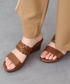 【インター ショシュール/INTER-CHAUSSURES】の【ITALIAN SHOEMAKERS】イントレチャートウェッジヒールサンダル ブラウン|ID: prp329100004662050 ipo3291000000033733341