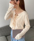 【ウィゴー/WEGO】のキャミセットリボンカーディガン ホワイトアイボリー|ID: prp329100004662053 ipo3291000000033733350