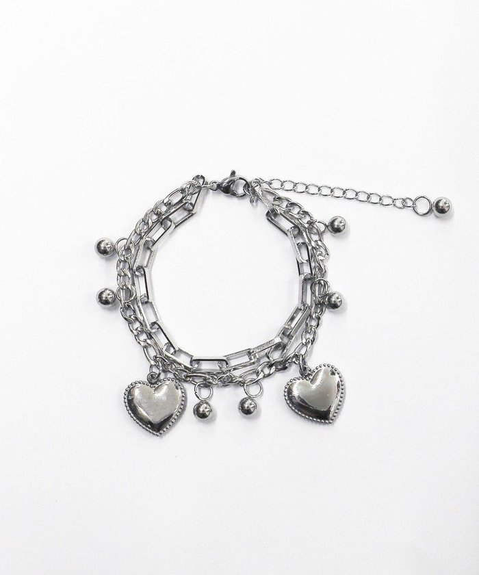 【ウィゴー/WEGO】のLハートアソートチェーンブレス インテリア・キッズ・メンズ・レディースファッション・服の通販 founy(ファニー) https://founy.com/ ファッション Fashion レディースファッション Fashion for Women ジュエリー Jewelry チェーン＆カフブレスレット Cuff & Chain Bracelets おすすめ Recommended / Our Picks アクセサリー Fashion Accessories シンプル Simple, Minimal スマホ Smartphone, Mobile Device チャーム Charm, Pendant ブレスレット Bracelet, Wristband 夏 Summer 春 Spring S/S・春夏 SS, Spring/Summer, Warm Season |ID: prp329100004662136 ipo3291000000033733648