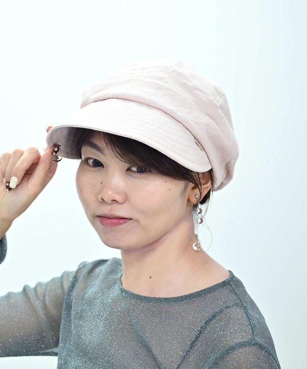 【アトレナ/ATRENA】の体感-10℃コカゲル リネンキャスジョッキー インテリア・キッズ・メンズ・レディースファッション・服の通販 founy(ファニー) ファッション Fashion レディースファッション Fashion for Women キャップ&ハット Hats & Caps キャスケット Casquette, Newsboy Cap 帽子 Hat, Headwear リネン Linen, Linen Fabric ピンク|ID: prp329100004662174 ipo3291000000033733828