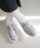 【ポインター/Pointer】の日本製 本革タッセルスニーカー シルバー|ID: prp329100004662215 ipo3291000000033733982