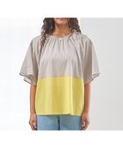 【ジェイプレスヨークストリート/J.PRESS YORK STREET】の【WOMEN】バイカラーギャザー ブラウス 人気、トレンドファッション・服の通販 founy(ファニー) ファッション Fashion レディースファッション Fashion for Women トップス・カットソー Cut & Sew Tops シャツ・ブラウス・オフィスカジュアル Elegant Blouses & Button-Ups 春 Spring ギャザー Gathered, Ruffled シンプル Simple, Minimal バランス Balance, Style Balance フリル Frill, Ruffle ボトム Bottoms, Lower Wear マニッシュ Mannish, Boyish S/S・春夏 SS, Spring/Summer, Warm Season 夏 Summer エレガント 上品 Elegant thumbnail ライトグレー系1|ID: prp329100004662227 ipo3291000000033734034