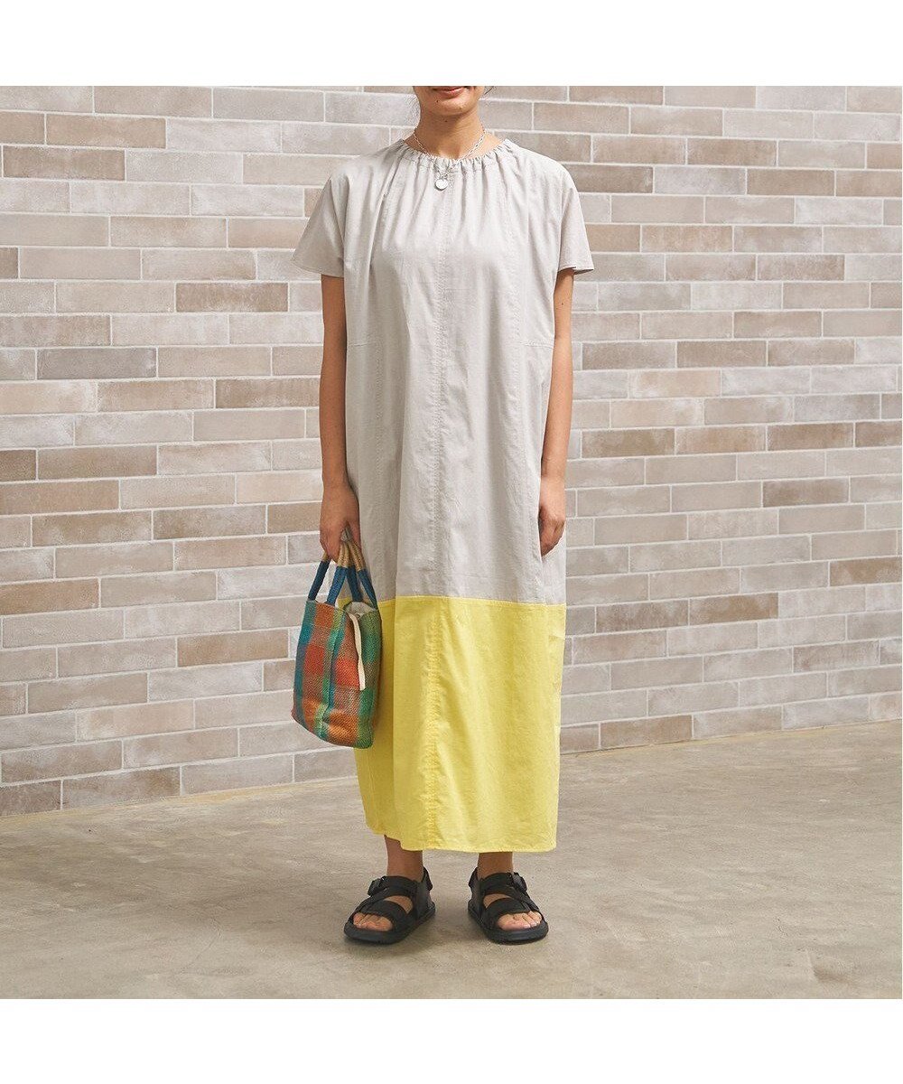 【ジェイプレスヨークストリート/J.PRESS YORK STREET】の【WOMEN】バイカラー ワンピース 人気、トレンドファッション・服の通販 founy(ファニー) 　ファッション　Fashion　レディースファッション　Fashion for Women　ワンピース　Dresses　アクセサリー　Fashion Accessories　春　Spring　サンダル　Sandals, Summer Shoes　シンプル　Simple, Minimal　リボン　Ribbon, Bow　リラックス　Relax, Relaxed Fit　S/S・春夏　SS, Spring/Summer, Warm Season　夏　Summer　エレガント 上品　Elegant　 other-1|ID: prp329100004662242 ipo3291000000033734095