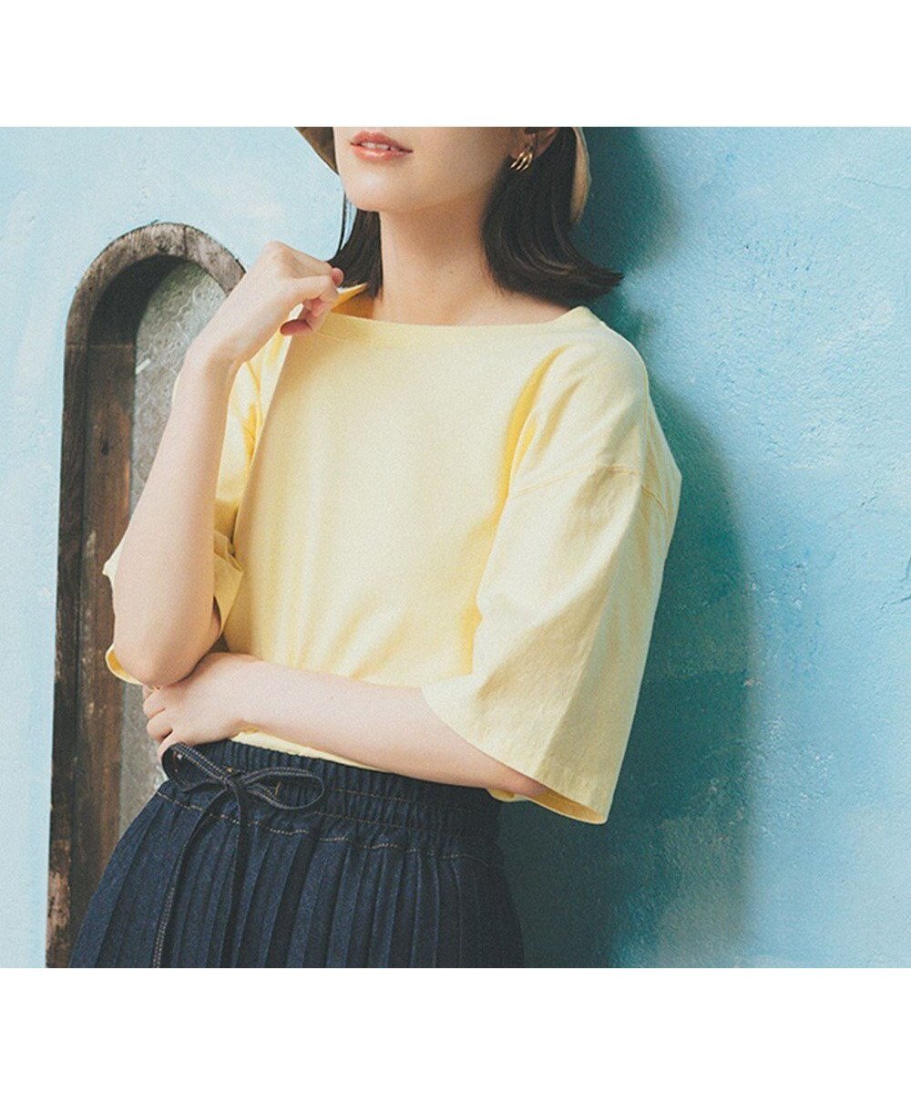 【サキュウ/caqu】の【洗える】caqu x GoodOn roundneck S/Stee シンプルゆったりフィットの半袖Tシャツ インテリア・キッズ・メンズ・レディースファッション・服の通販 founy(ファニー) ファッション Fashion レディースファッション Fashion for Women トップス・カットソー Cut & Sew Tops シャツ・ブラウス・オフィスカジュアル Elegant Blouses & Button-Ups ロングTシャツ・Tシャツ Longline T-Shirts & Tees カットソー・ベーシックTシャツ Cut-and-Sewn Tops / Stretch Tees & Basics 洗える Machine Washable カットソー Cut and Sewn Top シンプル Simple, Minimal ジーンズ Jeans, Denim Pants フィット Fit, Slim Fit プレーン Plain, Simple 半袖 Short Sleeve, Half Sleeve リラックス Relax, Relaxed Fit A/W・秋冬 Autumn/Winter S/S・春夏 SS, Spring/Summer, Warm Season 夏 Summer R.yellow|ID: prp329100004662400 ipo3291000000033734770