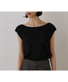 【グレース コンチネンタル/GRACE CONTINENTAL】のスパンコールリブトップ ブラック|ID: prp329100004662431 ipo3291000000033734941