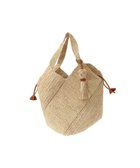 【ゲンテン/genten】のフェーリエ トートバッグ〈大〉 人気、トレンドファッション・服の通販 founy(ファニー) ファッション Fashion レディースファッション Fashion for Women バッグ Bags 巾着 Drawstring Bag, Kinchaku シンプル Simple, Minimal バイアス Bias, Diagonal Cut ラフィア Raffia, Natural Straw thumbnail チャ|ID: prp329100004662463 ipo3291000000033735055