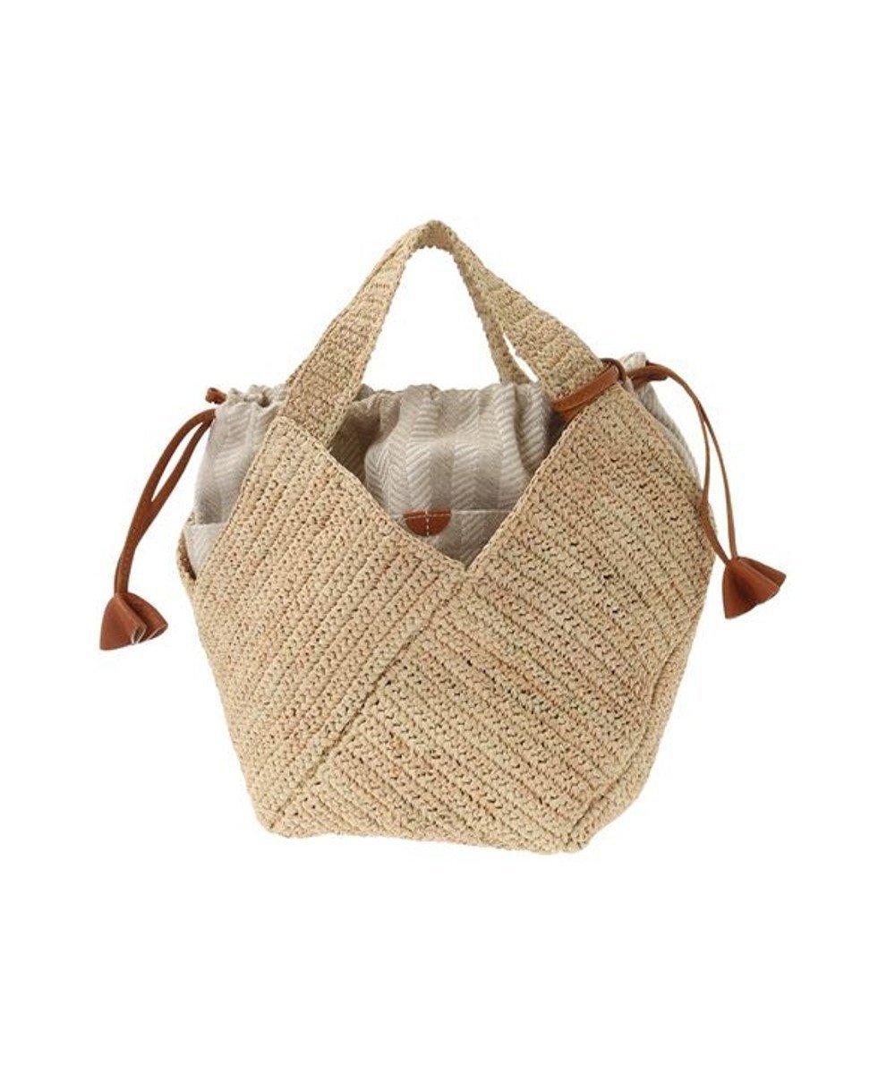 【ゲンテン/genten】のフェーリエ トートバッグ〈小〉 人気、トレンドファッション・服の通販 founy(ファニー) ファッション Fashion レディースファッション Fashion for Women バッグ Bags 巾着 Drawstring Bag, Kinchaku シンプル Simple, Minimal バイアス Bias, Diagonal Cut ラフィア Raffia, Natural Straw other-1|ID: prp329100004662468 ipo3291000000033735064