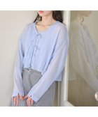 【アースミュージックアンドエコロジー/earth music&ecology】のSET2点クレープリボンブラウス+インナー 人気、トレンドファッション・服の通販 founy(ファニー) ファッション Fashion レディースファッション Fashion for Women トップス・カットソー Cut & Sew Tops シャツ・ブラウス・オフィスカジュアル Elegant Blouses & Button-Ups おすすめ Recommended / Our Picks インナー Innerwear タンク Tank Top, Sleeveless Top ダブル Double, Double-Breasted フェミニン Feminine, Girly フォルム Silhouette, Form ベーシック Basic, Essential ポケット Pocket, Pocket Detail リボン Ribbon, Bow 夏 Summer 春 Spring S/S・春夏 SS, Spring/Summer, Warm Season thumbnail Light Blue|ID: prp329100004662517 ipo3291000000033735232