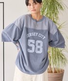 【アメリカンホリック/AMERICAN HOLIC】のピグメント加工フットボールTシャツ 人気、トレンドファッション・服の通販 founy(ファニー) ファッション Fashion レディースファッション Fashion for Women トップス・カットソー Cut & Sew Tops シャツ・ブラウス・オフィスカジュアル Elegant Blouses & Button-Ups ロングTシャツ・Tシャツ Longline T-Shirts & Tees カットソー・ベーシックTシャツ Cut-and-Sewn Tops / Stretch Tees & Basics おすすめ Recommended / Our Picks カットソー Cut and Sewn Top スリット Slit, Slit Detail フロント Front, Front Design ヨーク Yoke, Yoke Design ヴィンテージ Vintage Style 夏 Summer 春 Spring S/S・春夏 SS, Spring/Summer, Warm Season thumbnail Navy|ID: prp329100004662519 ipo3291000000033735242