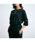 【ベイジ,/BEIGE,】の【洗える】DUOMO / コットンスリットスリーブトップス Black|ID: prp329100004662540 ipo3291000000033735316