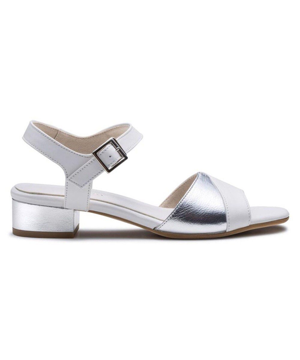 【リーガル フットコミュニティ/REGAL FOOT COMMUNITY】の【リーガルレディース】F40R ストラップサンダル サンダル インテリア・キッズ・メンズ・レディースファッション・服の通販 founy(ファニー)  ファッション Fashion レディースファッション Fashion for Women アシンメトリー Asymmetrical Style カッティング Cutting Detail クッション Cushion, Throw Pillow サンダル Sandals, Summer Shoes ストラップサンダル Strappy Sandals, Strap Sandals フィット Fit, Slim Fit メタリック Metallic, Shiny Finish A/W・秋冬 Autumn/Winter S/S・春夏 SS, Spring/Summer, Warm Season 夏 Summer ホワイト×シルバー|ID: prp329100004662595 ipo3291000000033735520